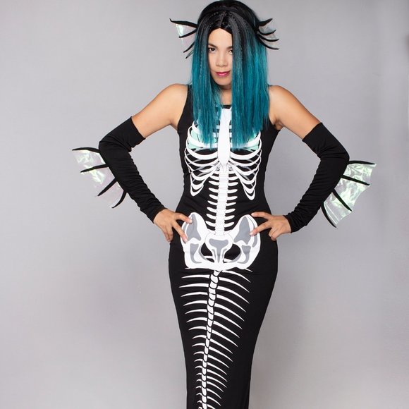 Leg Avenue - Skeleton Siren 3PC Set - Picture 1 of 4